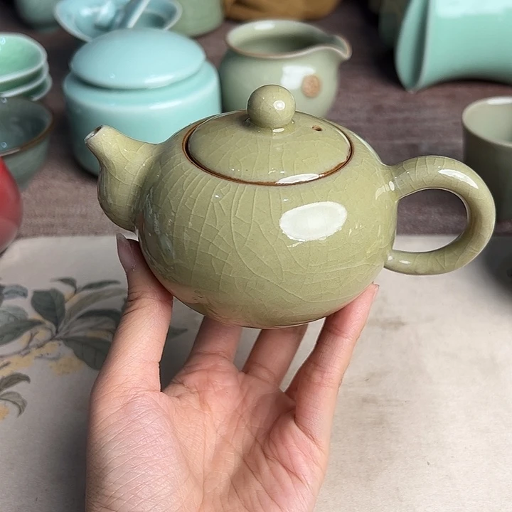 龙泉云间青瓷小米茶器