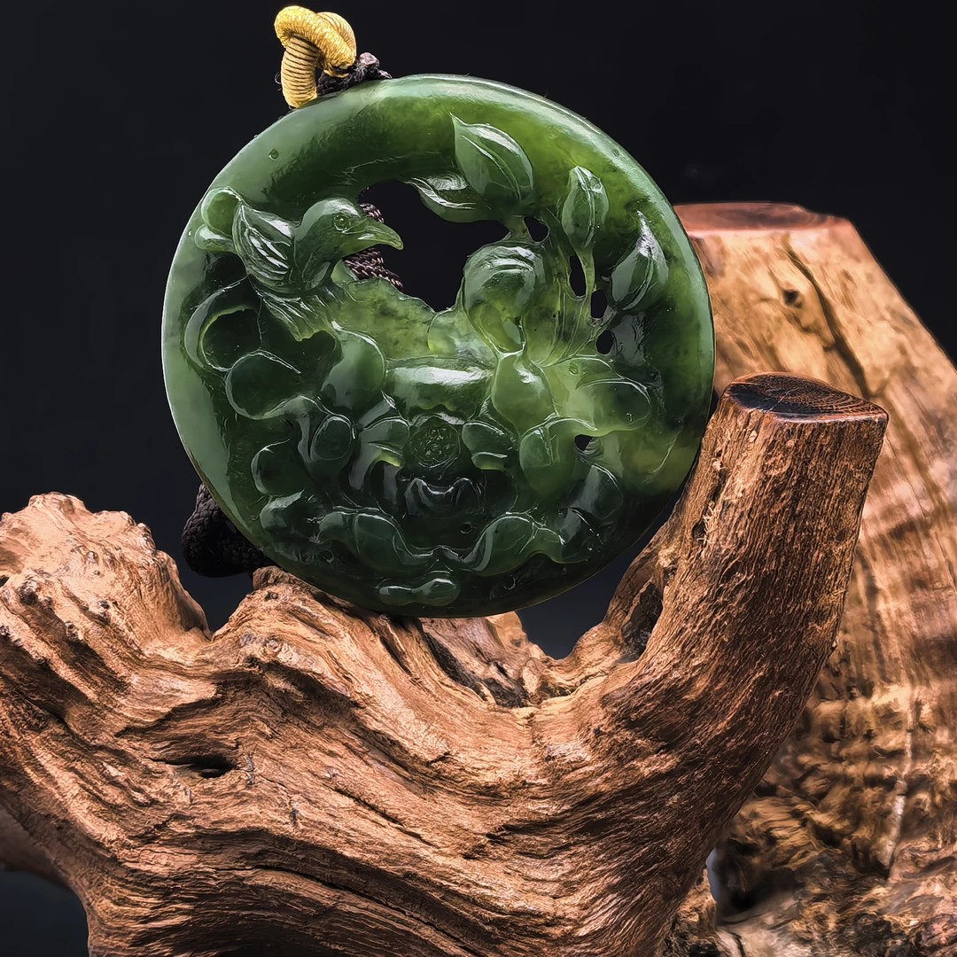 20251120132碧玉喜事莲莲挂坠(多样性发货)