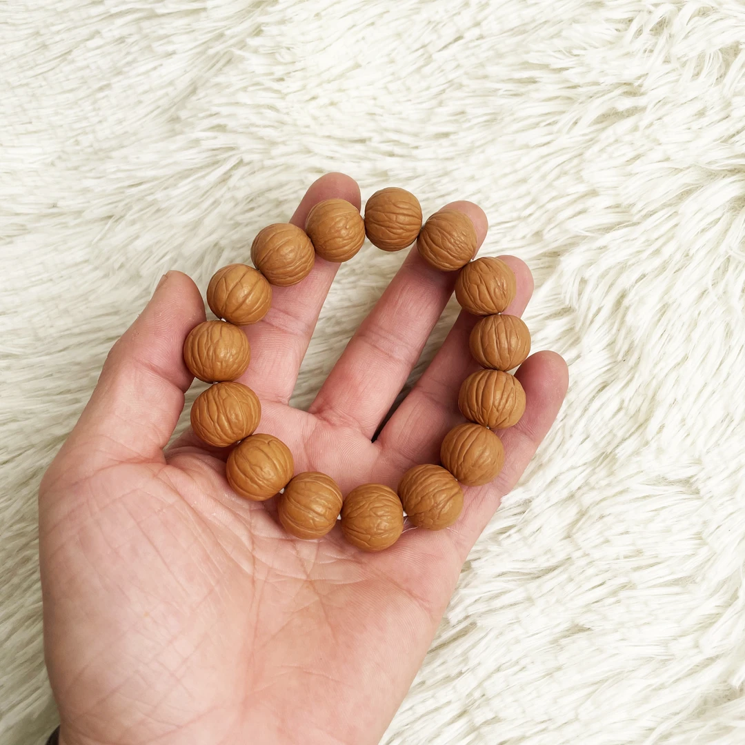 【原皮】SSS聚宝盆16-17MM+猴头手串精原皮原色挑精矮桩全品