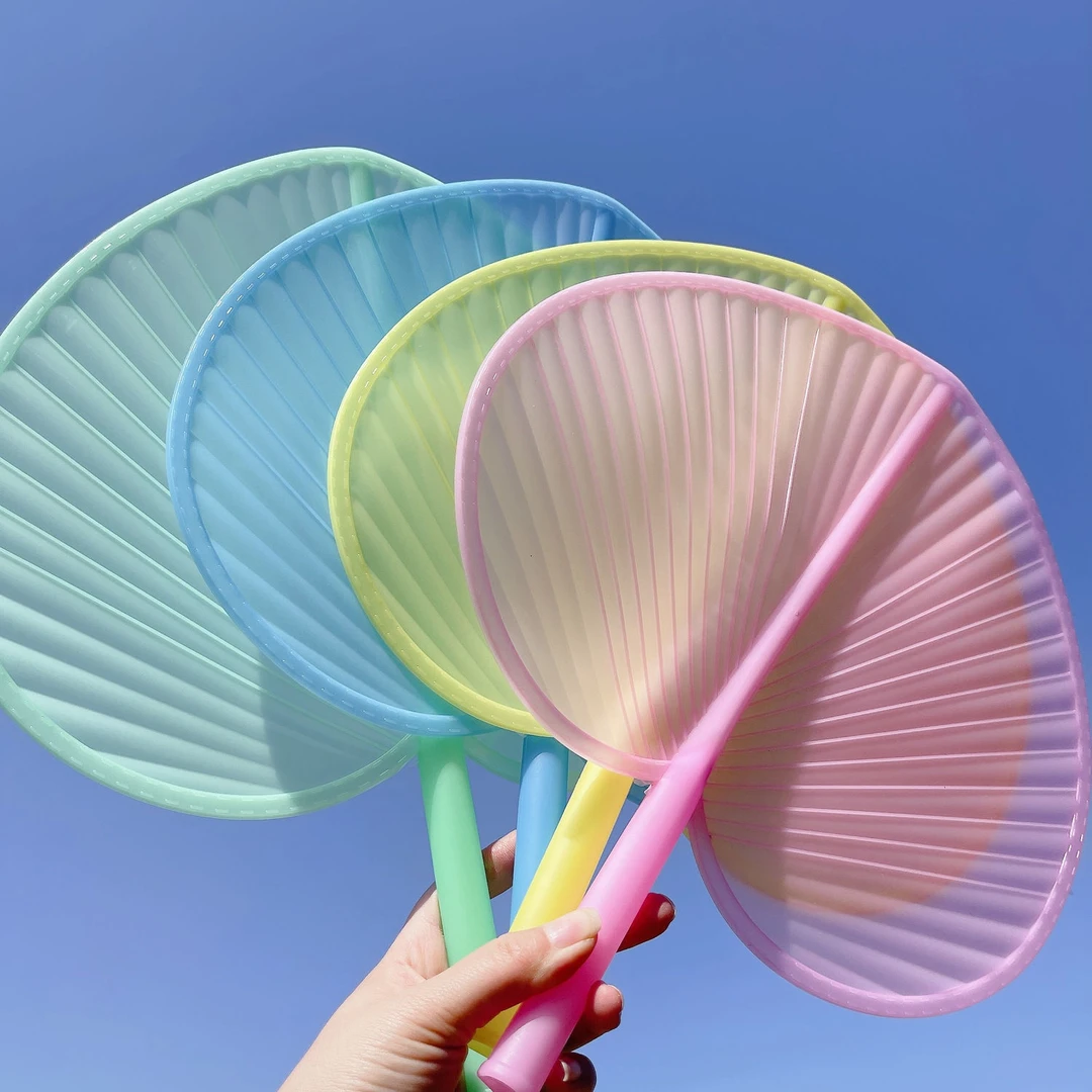 大号塑料扇子塑料一体扇清新扇子风大夏天家用家大号耐用扇子