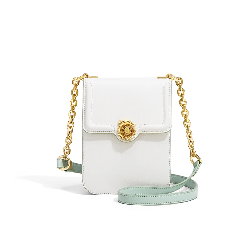 牛皮时尚百搭夏季网红轻奢小包女士手机单肩小方包9092