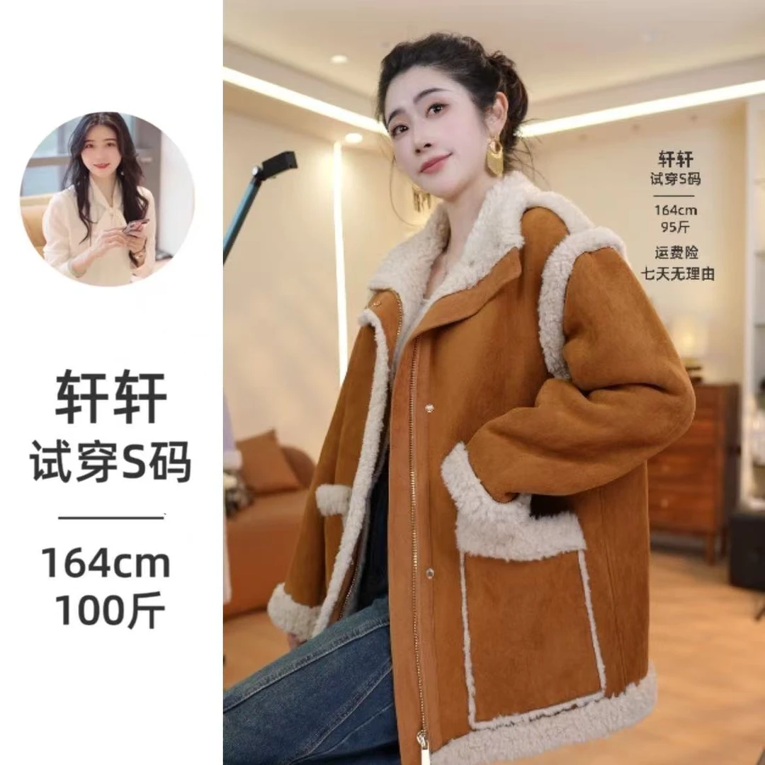 【轩轩】2025秋冬季新款原创设计师时尚百搭轻奢中长款外套女 85186