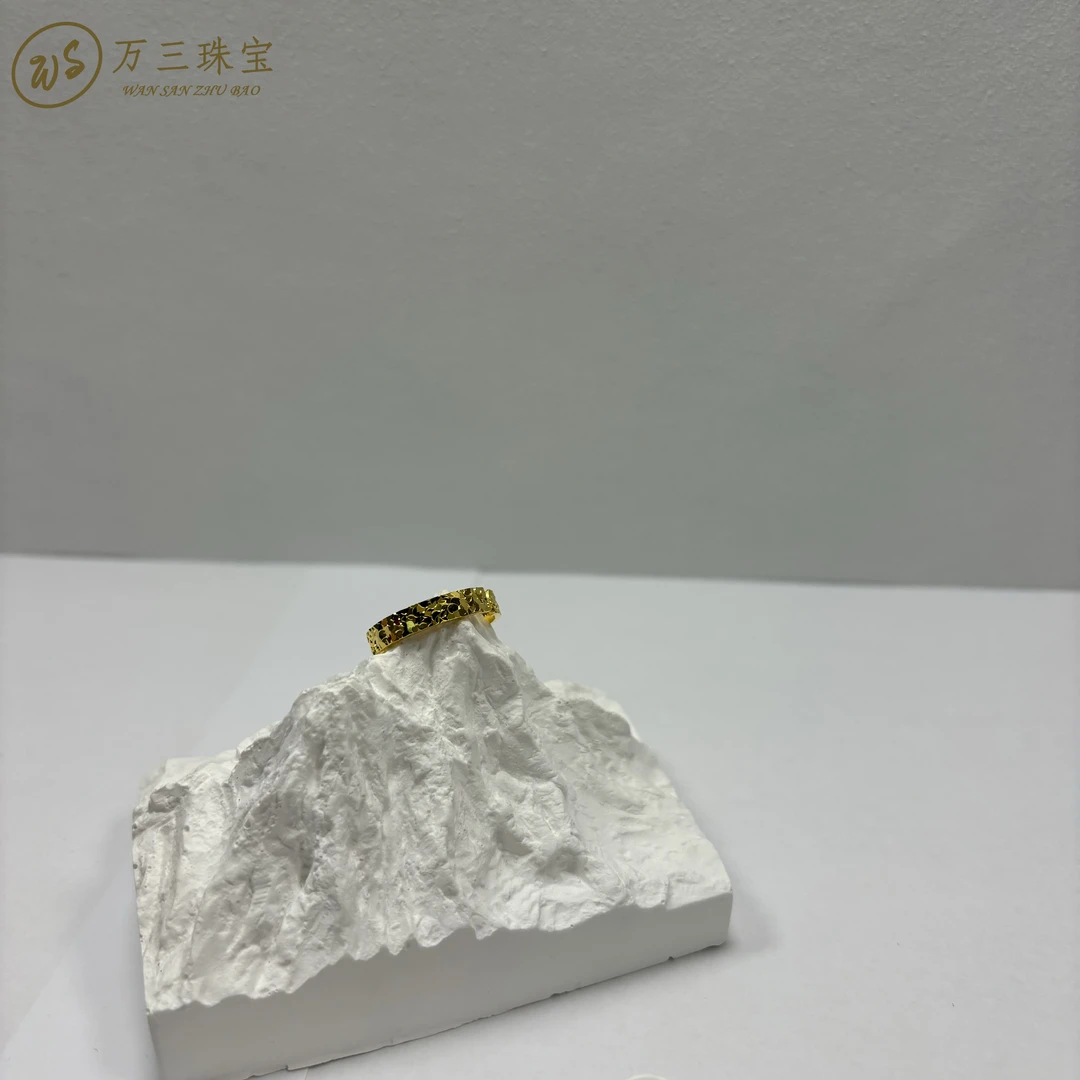 足银戒指 开口碎冰冰戒指 精美热销款 送礼首选
