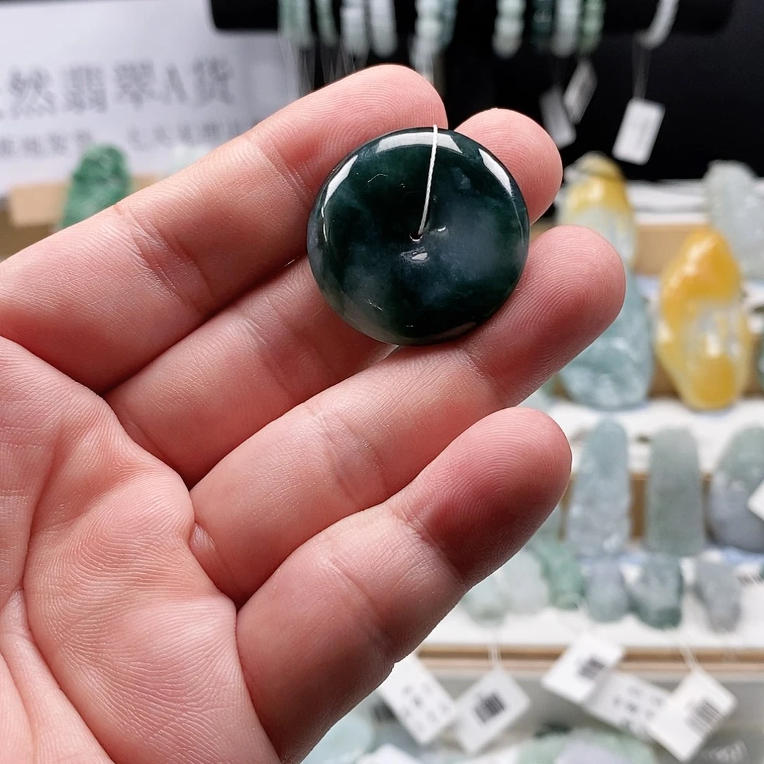 翡翠未镶嵌吊坠(不含链)80平安扣