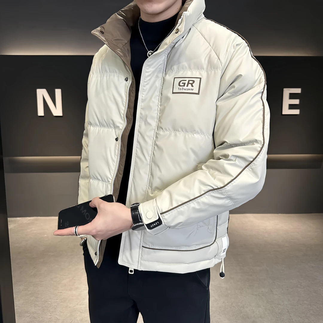 冬季立领羽绒服男士韩版潮流保暖时尚轻薄帅气休闲外套