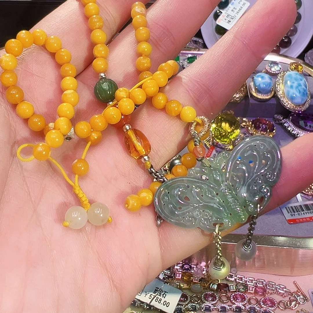 颈饰未镶嵌翡翠多宝