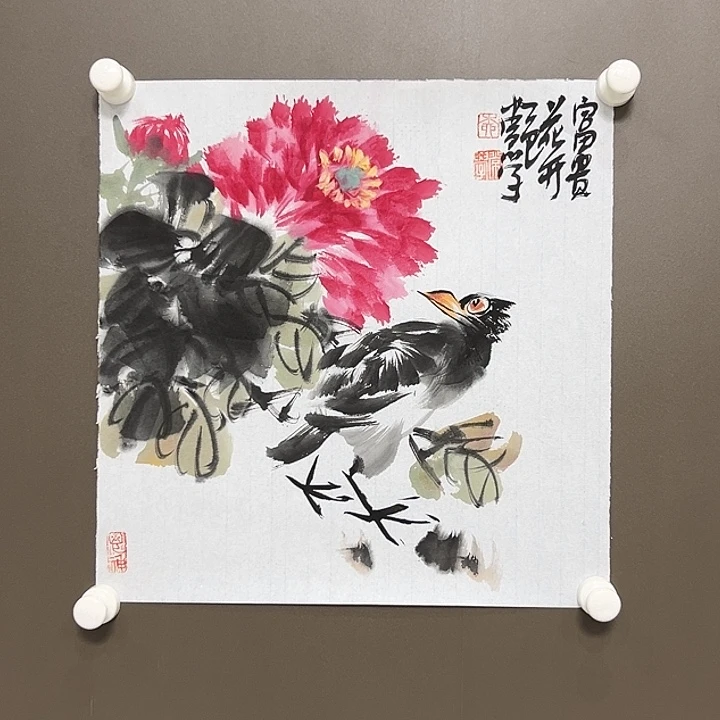 国画柳常学 手绘原创