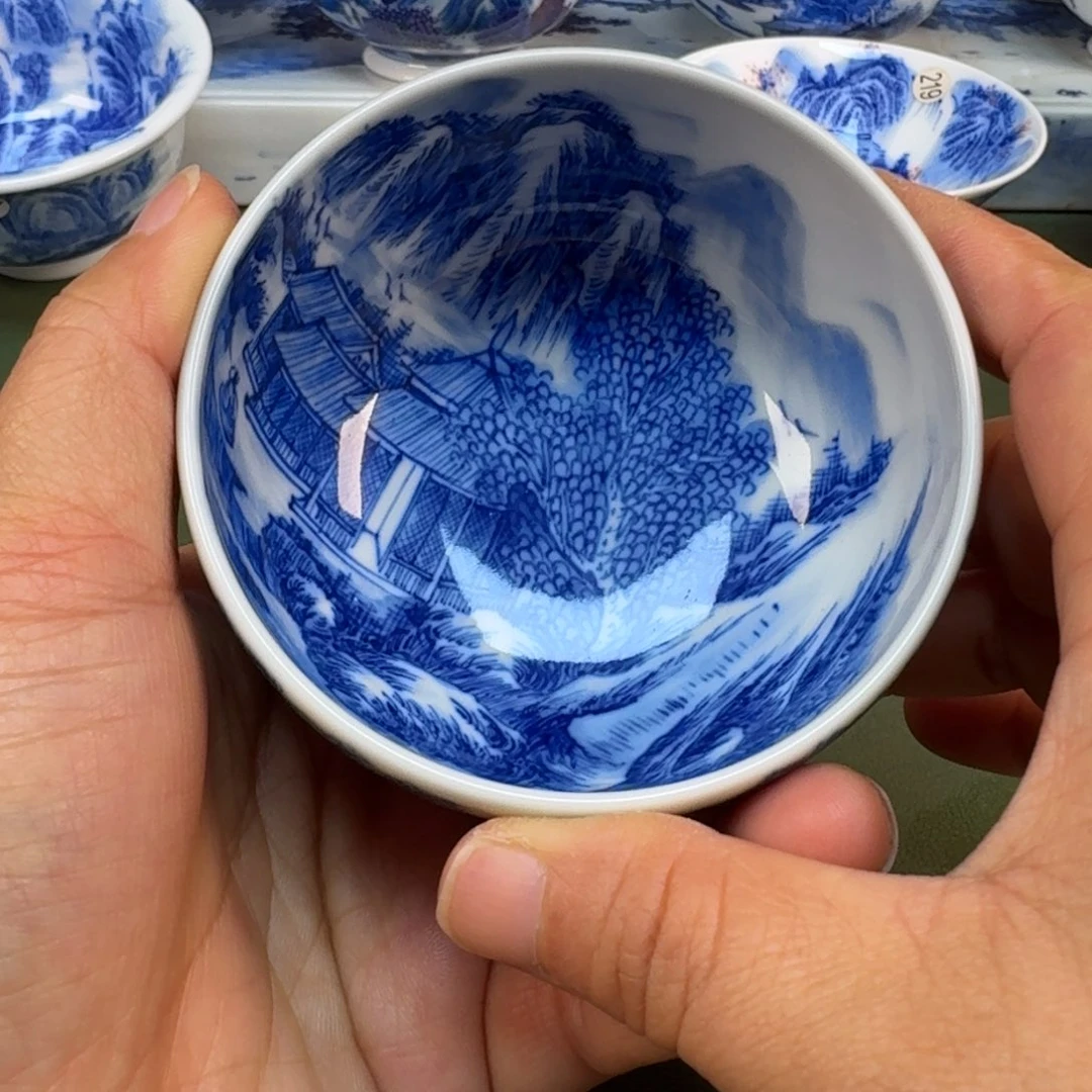 陶景德镇纯手绘茶具圆圆213