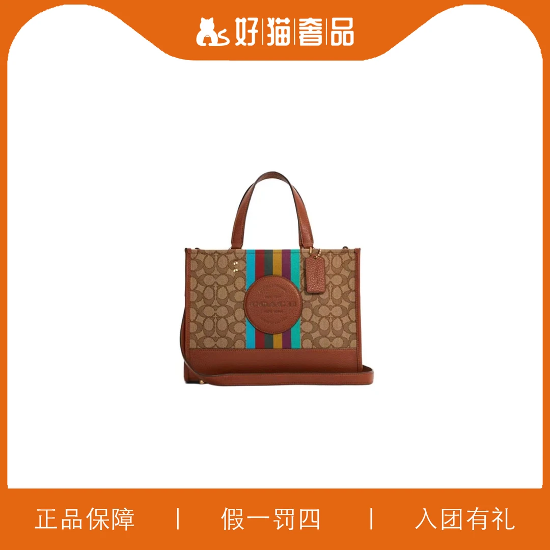 95新 COACH/蔻驰 蔻驰彩虹方托包/W5109/29X22X13