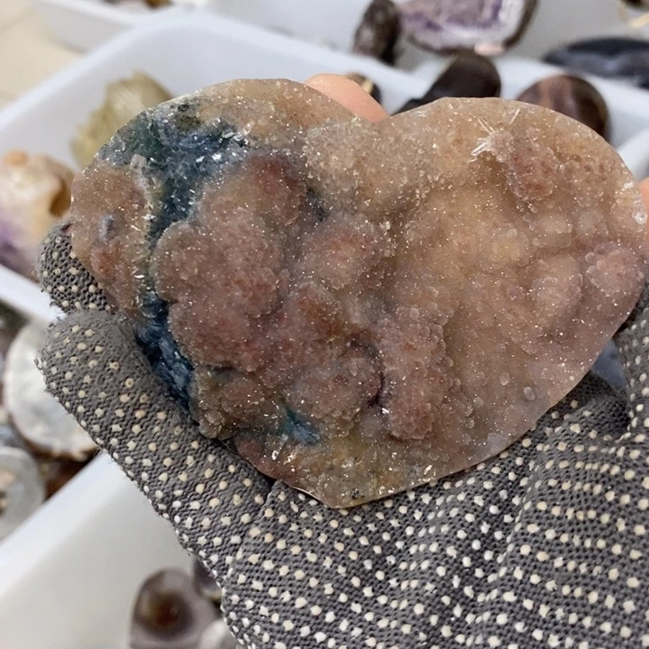 未镶嵌紫晶珠宝半成品