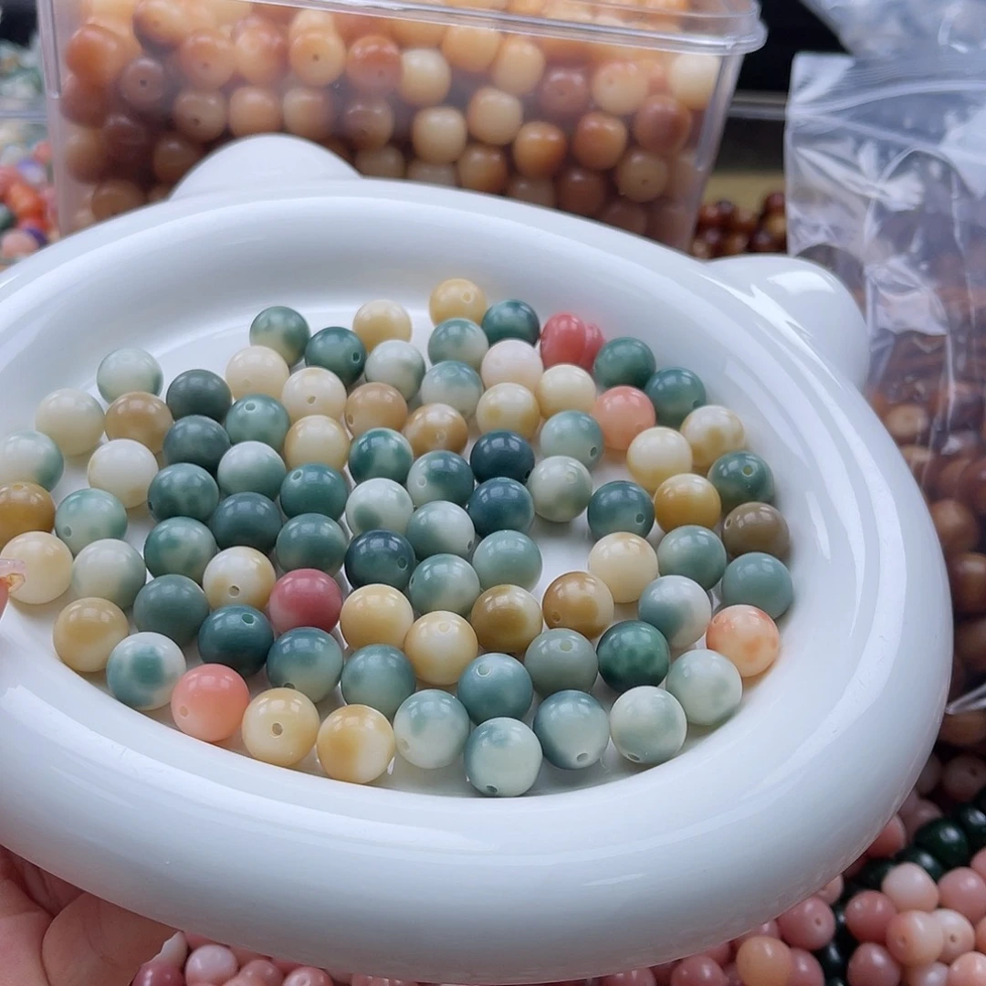 白玉菩提吊坠q12mm/100+10颗