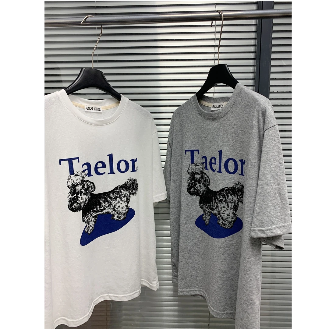 okk！韩代款宽松显瘦百搭卡通小狗印花T