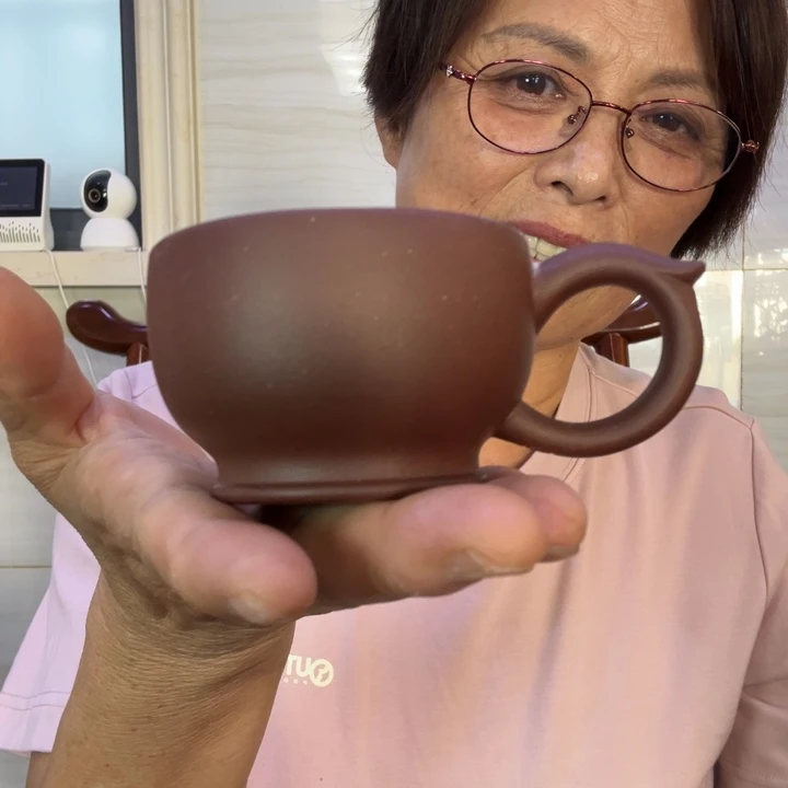 茶杯底槽青微瑕带杯主人杯60cc