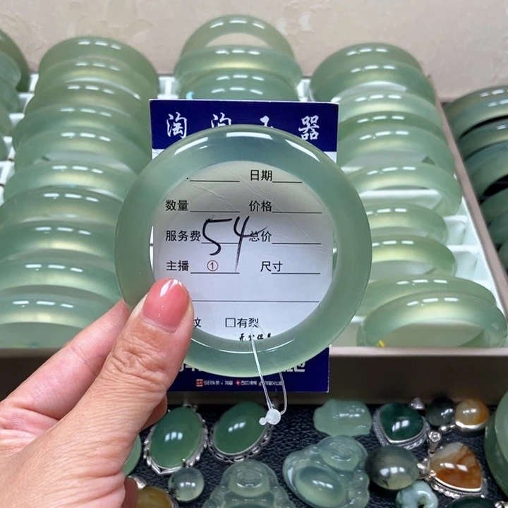 蛇纹石玉未镶嵌手镯淼*~