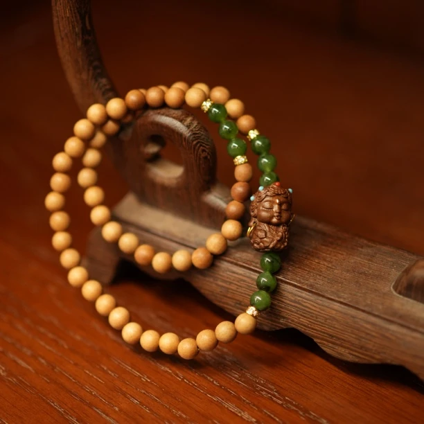 【老山檀】正宗老山檀度母双圈国风百搭女款文玩手串