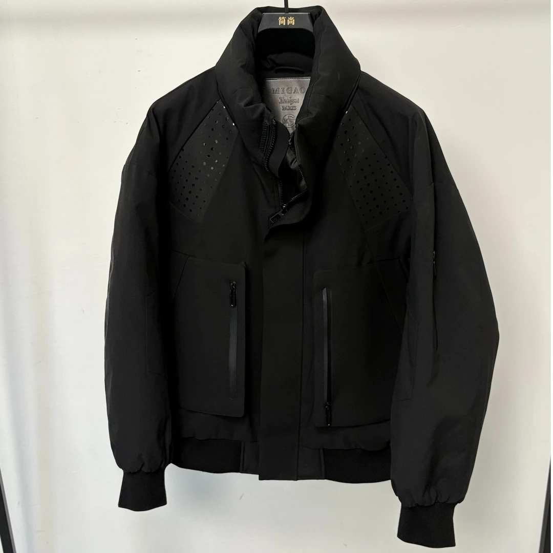 【温州城】潮牌网红羽绒服90绒男时尚高端短款帅气立领保暖休闲外套