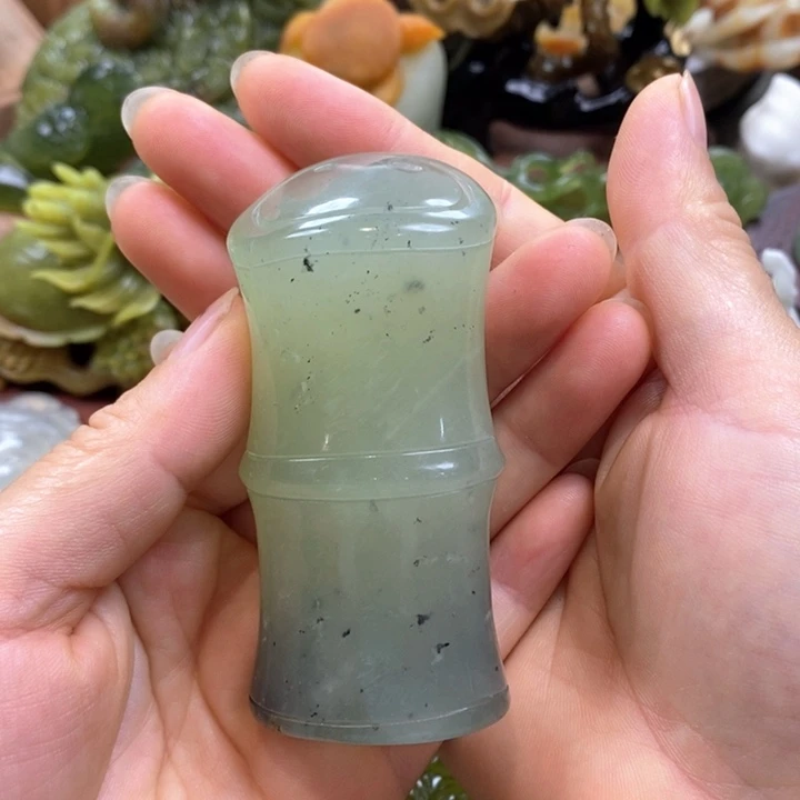 蛇纹石玉未镶嵌手把