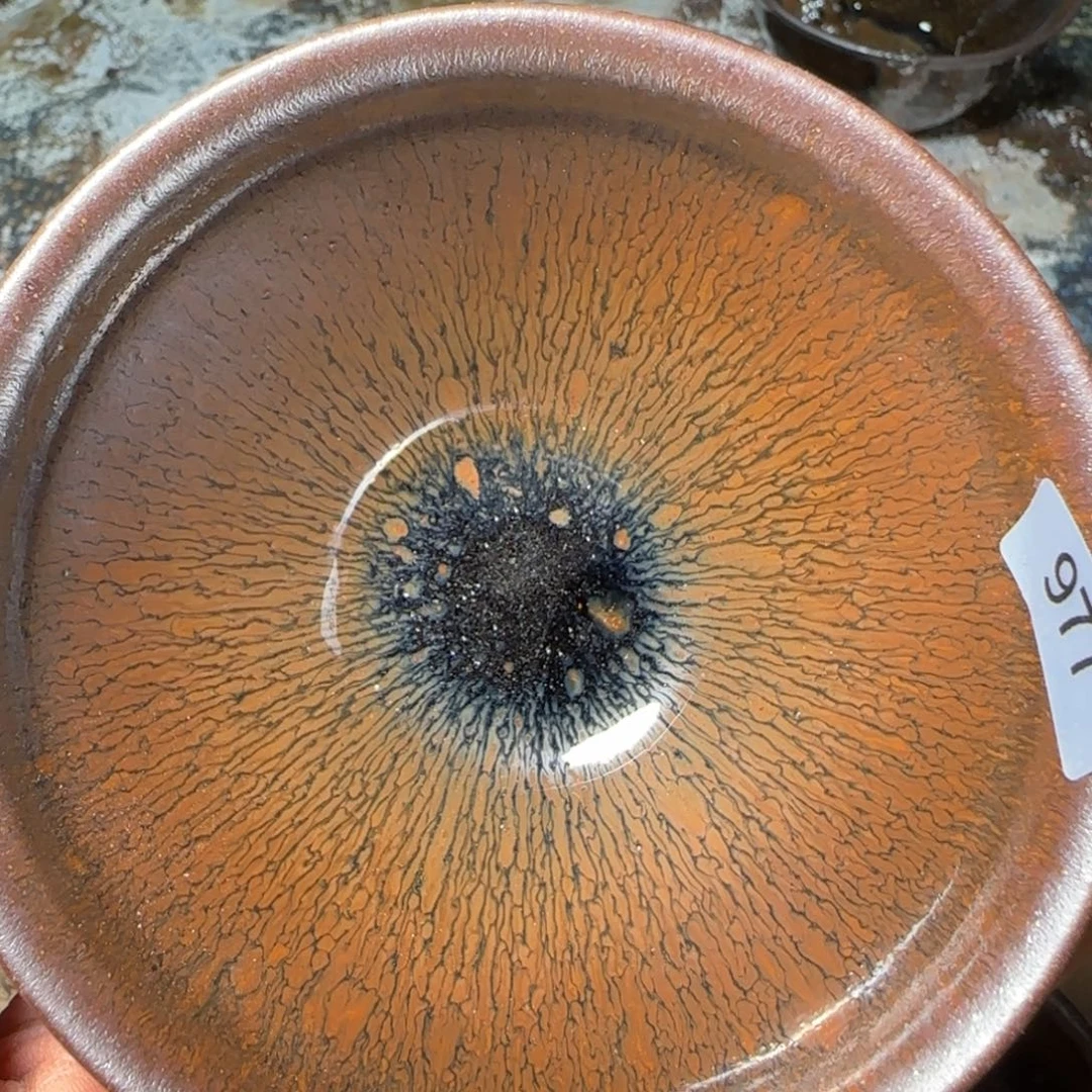 柴烧建盏茶盏茶杯977