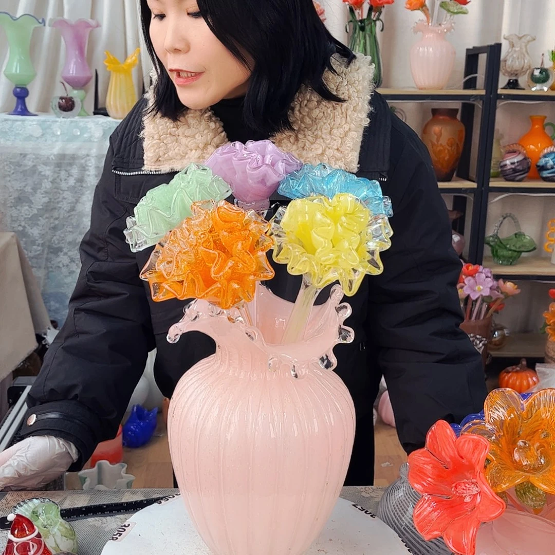 5花1瓶 福利家悦琉璃工艺品