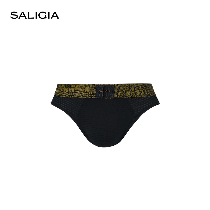 SALIGIA夜猎豪客50S超细莫代尔性感鳄纹男士三角内裤