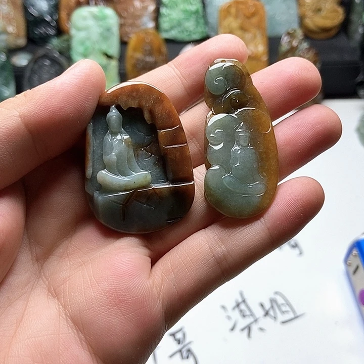 一***翠颈饰未镶嵌翡翠翡翠a货