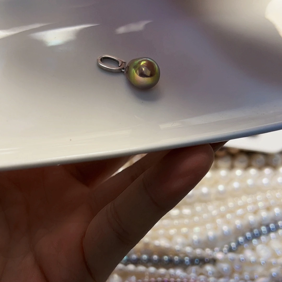 淡水珍珠颈饰银S925镶嵌