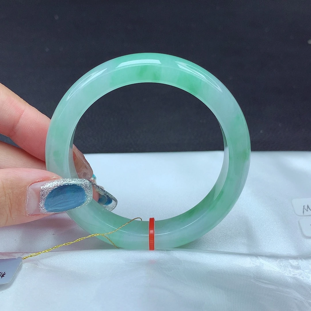 未镶嵌手镯翡翠54圈679