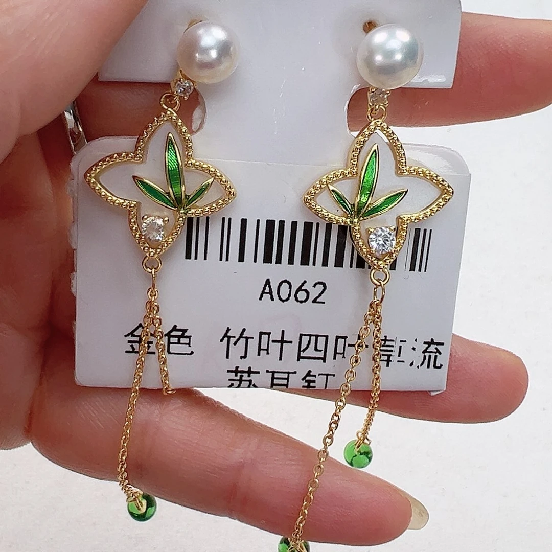 淡水珍珠耳饰未镶嵌