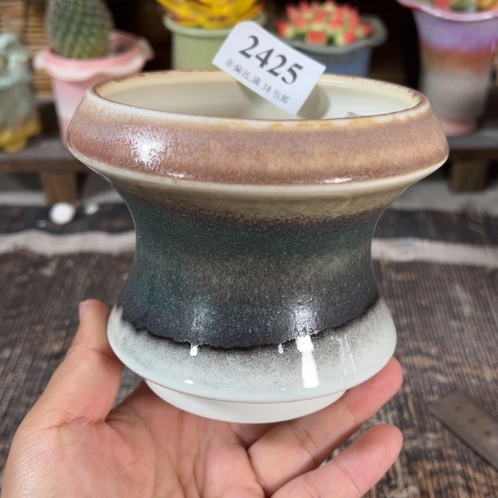 口9.5 手工花盆满30包邮