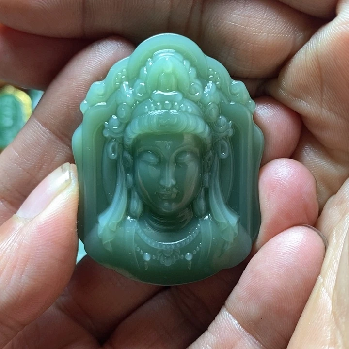 和田玉（碧玉）挂件未镶嵌