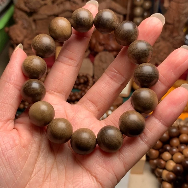 甜***虾手串/手链檀香木老山檀1.5阴沉