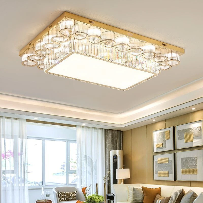 全光谱客厅灯水晶吸顶灯2025年新款创意大厅主灯护眼卧室房间灯具