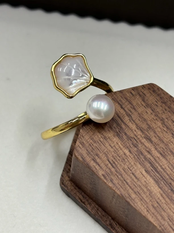 808天然珍珠轻奢戒指