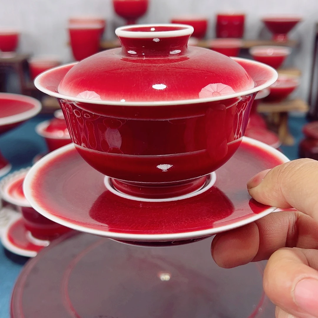 景德镇陶瓷原矿郎红茶具