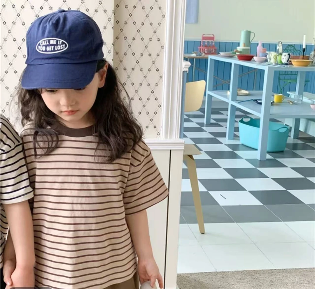 TX-2600 亲子装 男童休闲短袖韩版洋气潮牌 短袖T恤宝宝夏季半袖