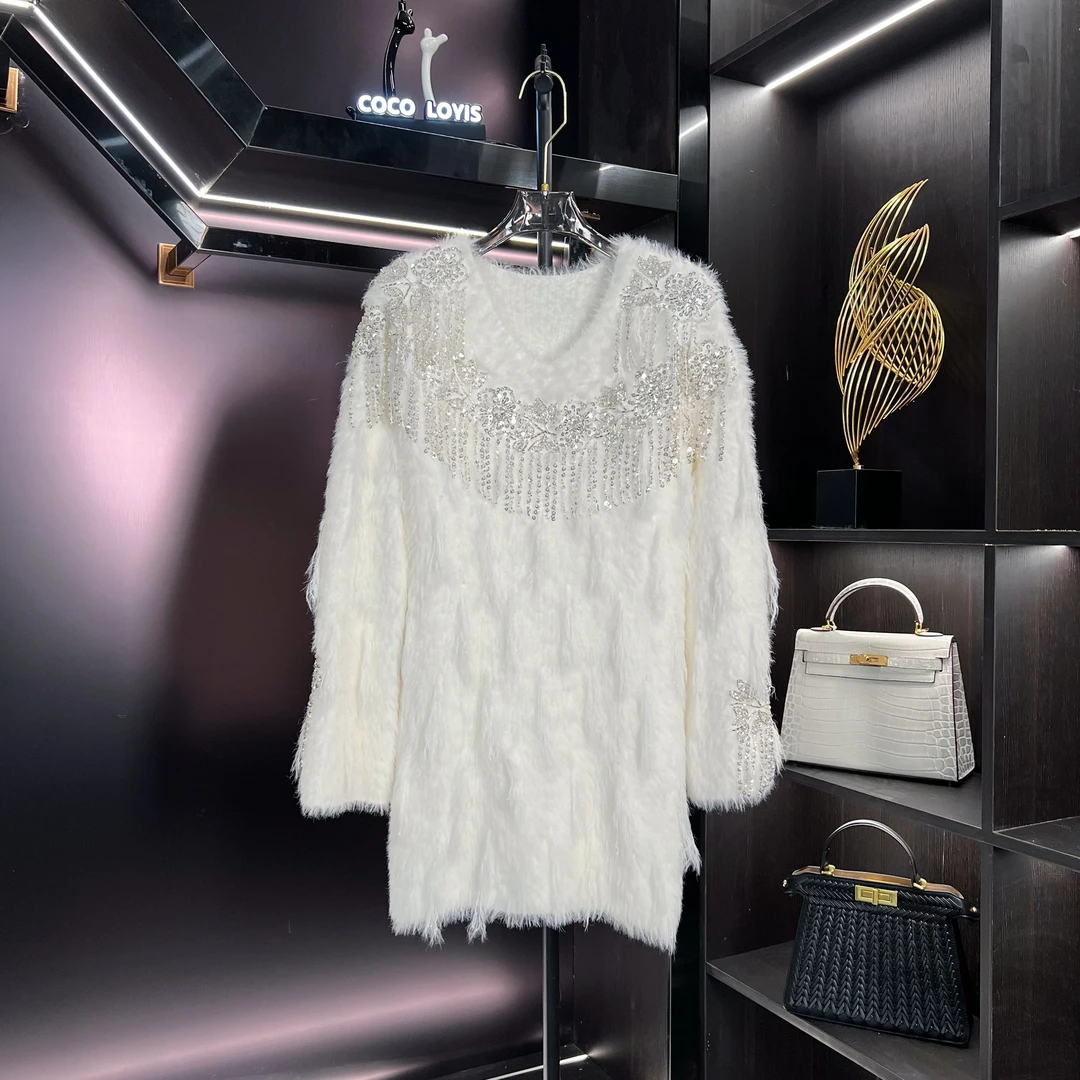 上衣蕾丝毛衣气质网红针织时尚秋冬24122011