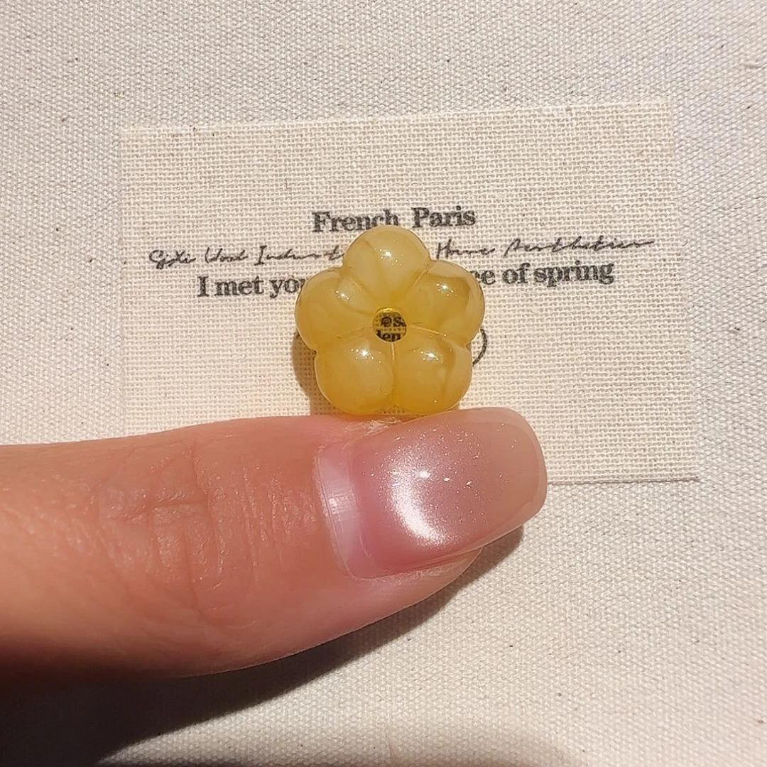 琥珀未镶嵌珠宝奇石蜜蜡花花
