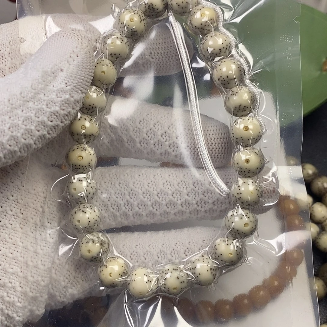 星月菩提吊坠毕业级石玉料10圆珠手持