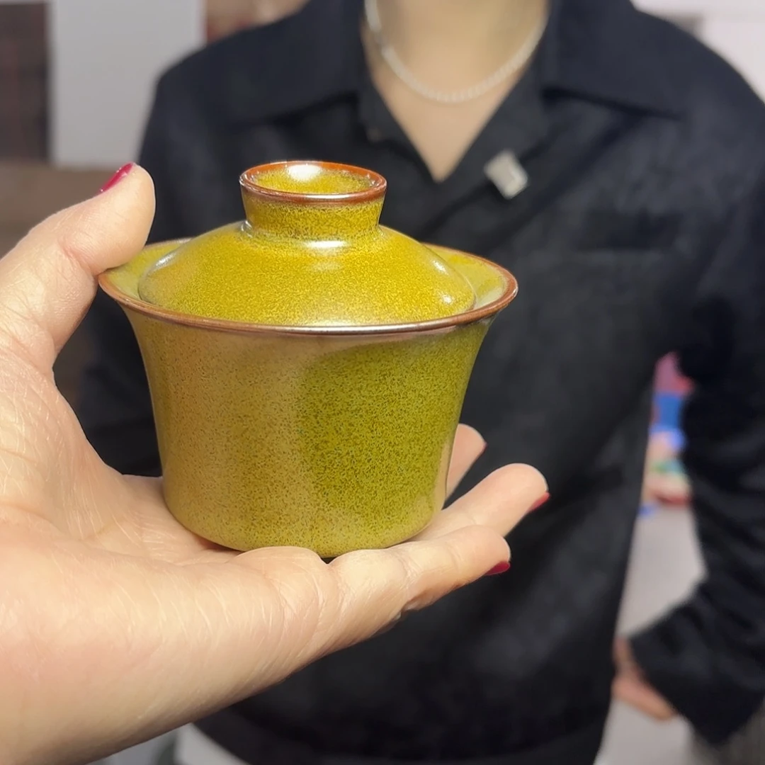 龙泉云间青瓷小米茶器