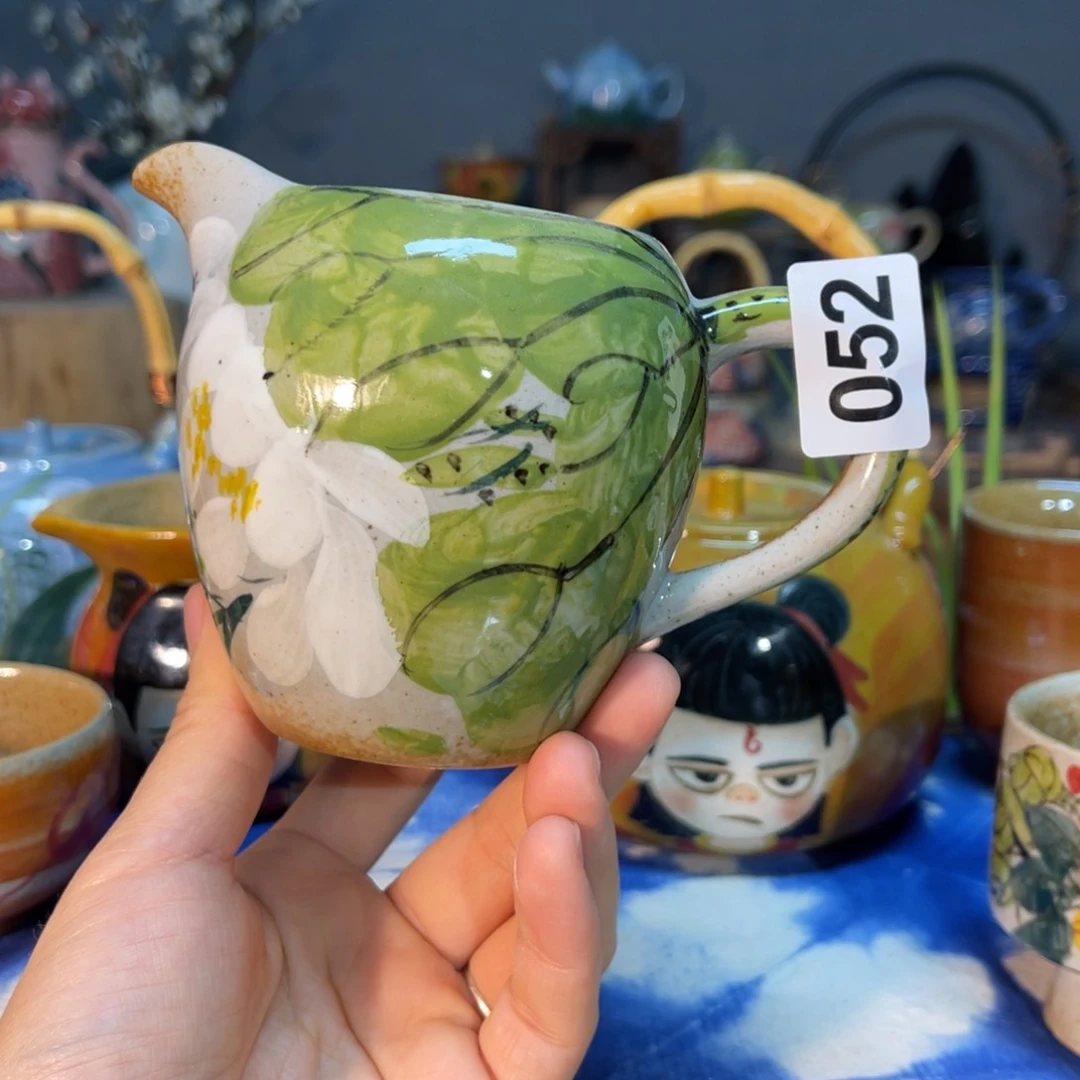 杯素浅陶瓷手工手绘