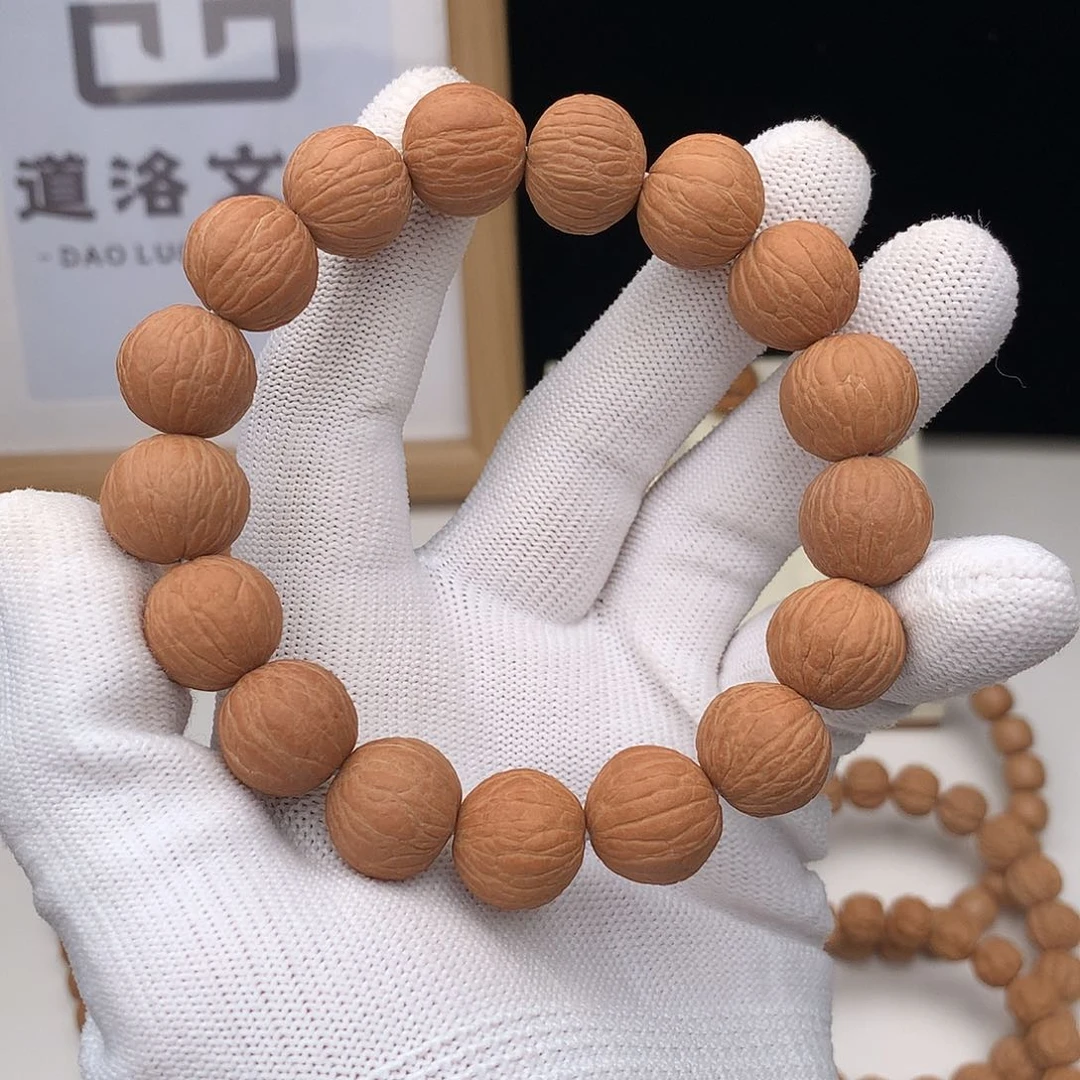 猴头核桃手串原皮全品凤羽