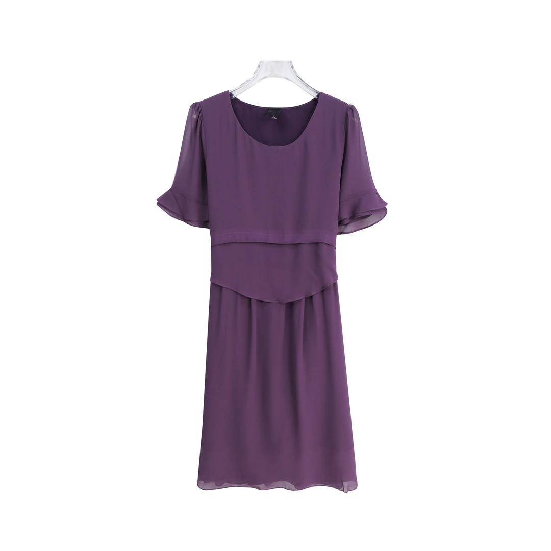 夏时尚修身气质高贵洋气收腰显瘦韩版减龄连衣裙A13285