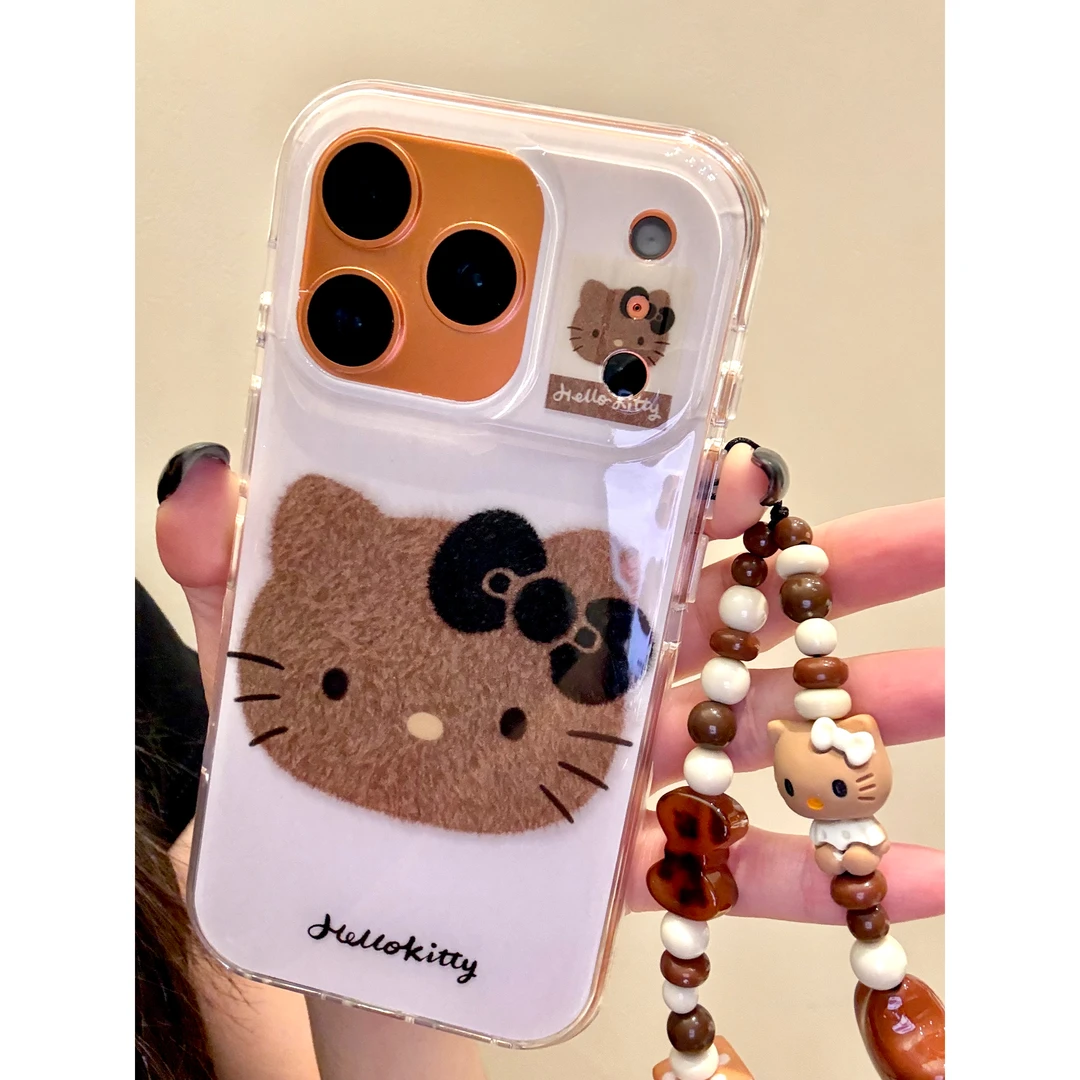 适用苹果iphone17promax简约猫咪16pro挂链15ins14创意可爱手机壳