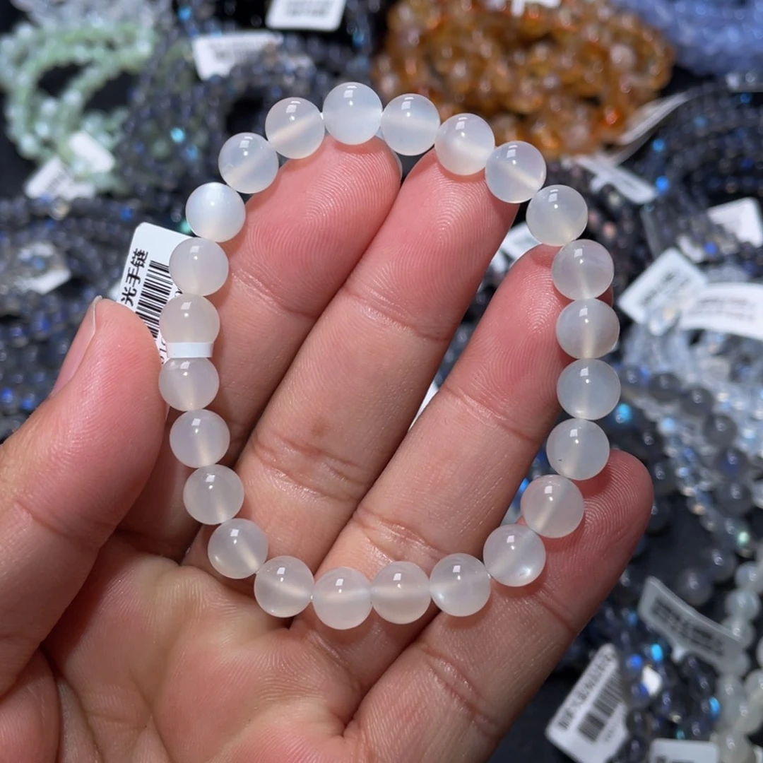月光石手链未镶嵌白月光手链8m