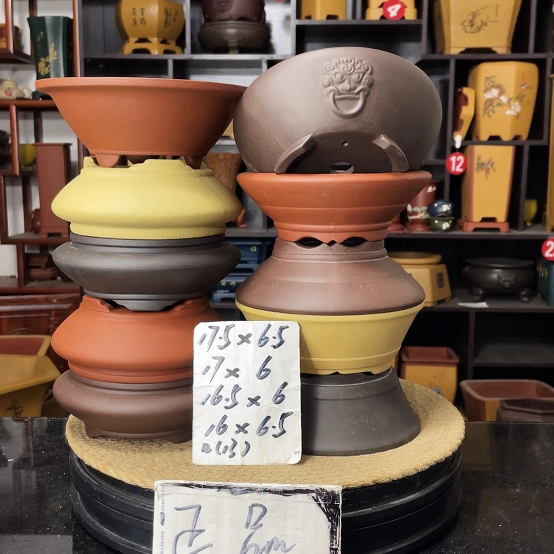 紫砂花盆婉秋紫砂