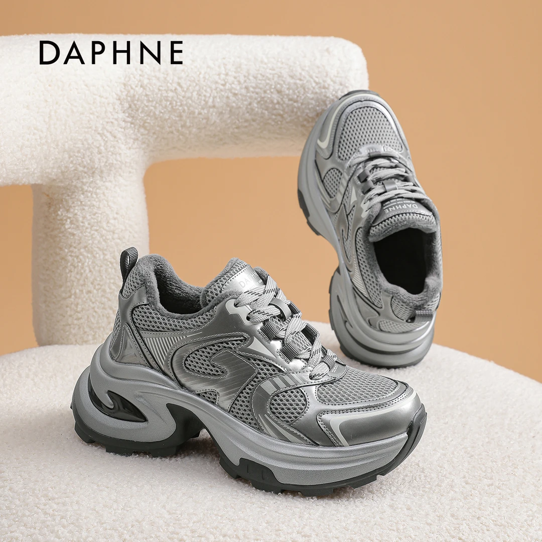 Daphne/达芙妮新款女鞋春季时尚百搭增高老爹鞋
