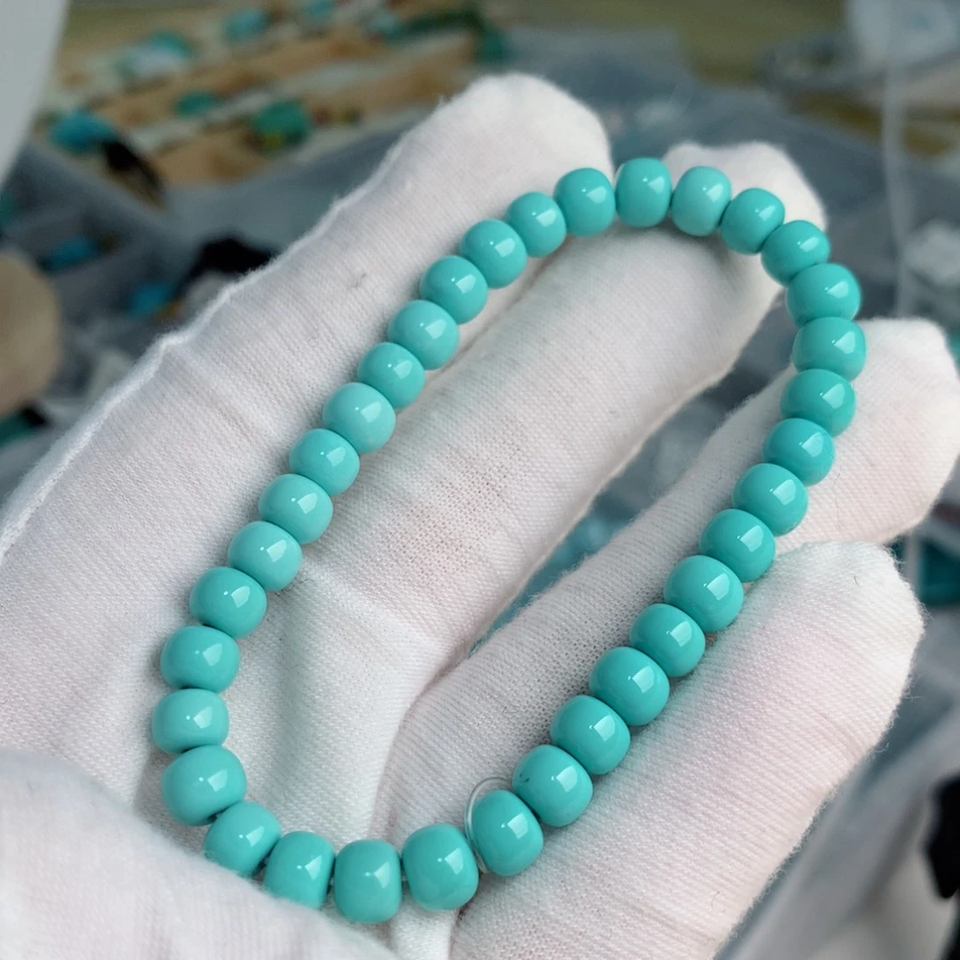 绿松石未镶嵌珠宝奇石6.5mm