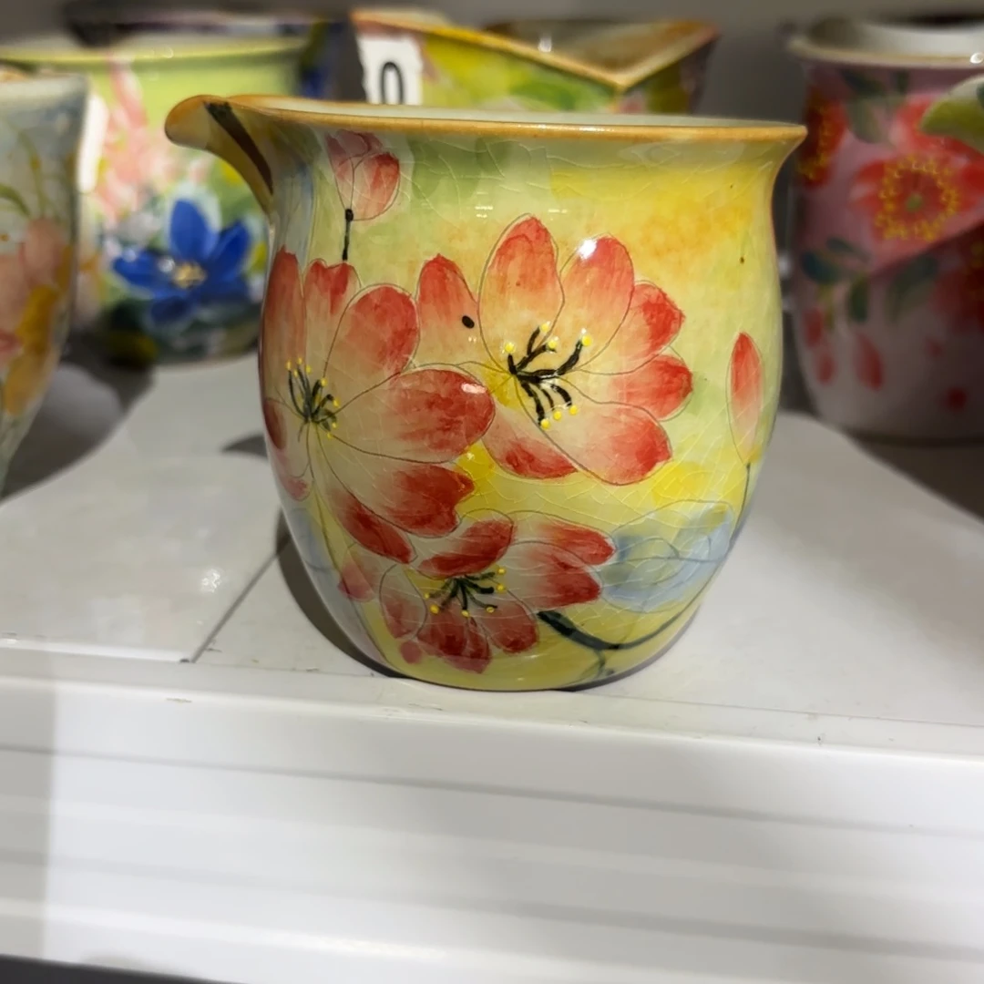 瓷片景德镇手绘高温釉下彩陶瓷茶具