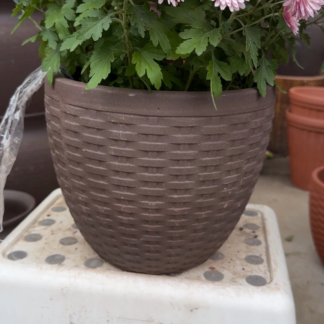 紫砂花盆口24高20宜兴紫砂