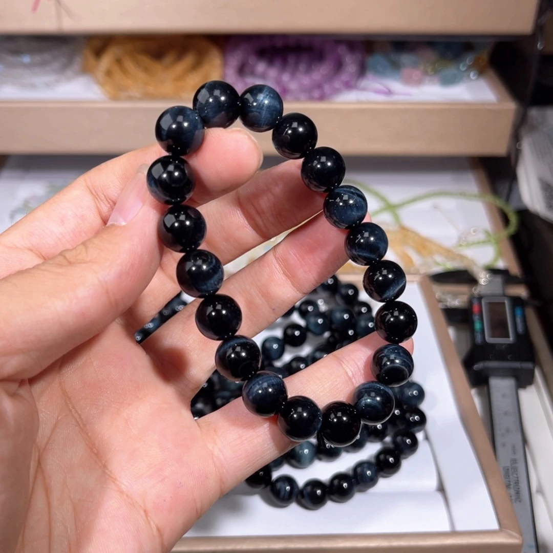 水晶手链未镶嵌蓝虎022